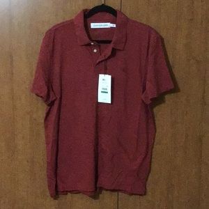 Calvin Klein Short Sleeved Polo-Rosewood